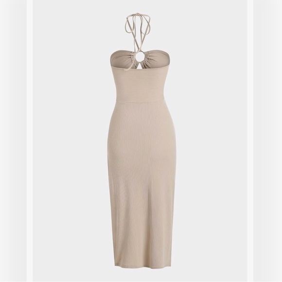 ZAFUL Midi Halter Cut Out Dress NWT - Picture 3 of 6